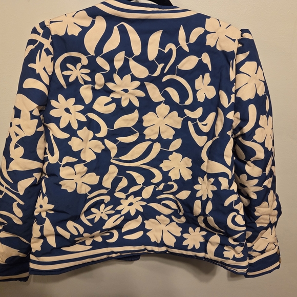 NWT Anna-Kaci Open Front Jacket with Long Sleeves and Floral Pattern Size S - Picture 6 of 14